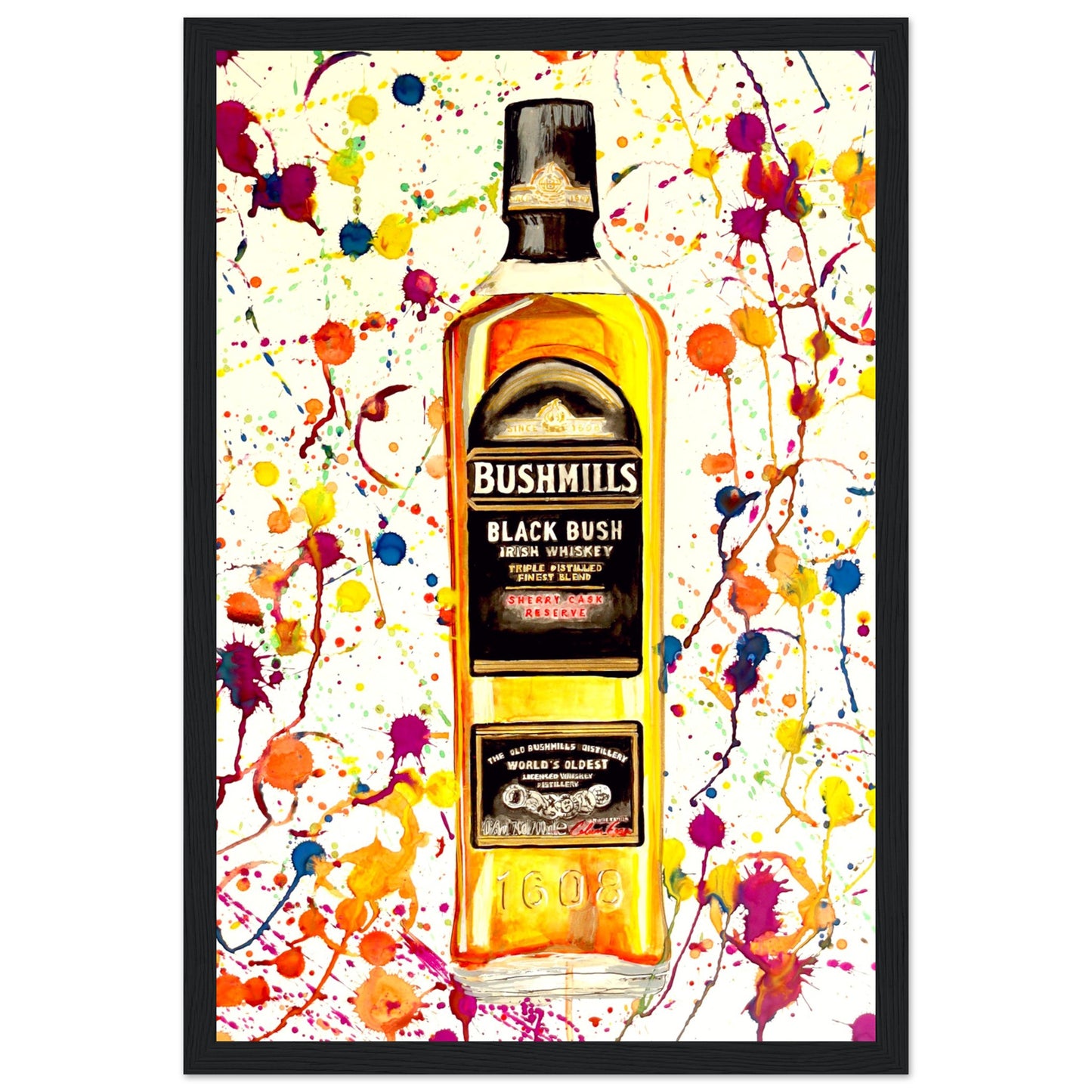 Bushmills Irish Whiskey Gerahmter Kunstdruck 