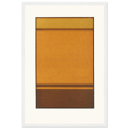Harmony of Analogy in white gallery frame, 30×45 cm, minimalist abstract colour-field print by James Ward.