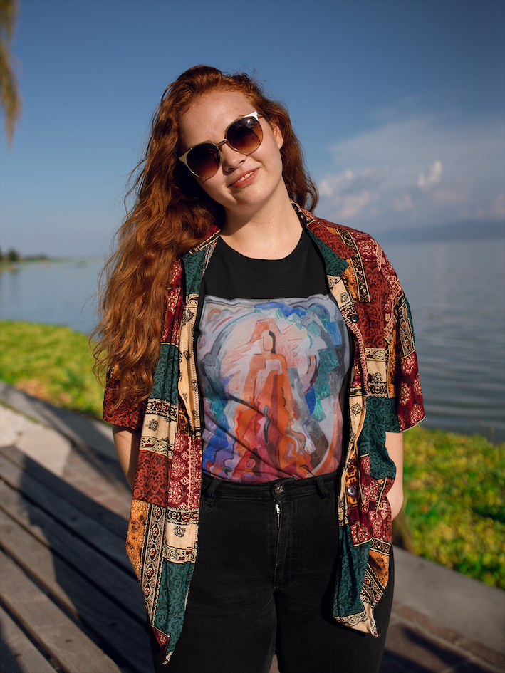 Have Trodden the Winepress Alone von Mainie Jellett – Schweres Unisex-T-Shirt