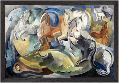 Achill Horses by Mainie Jellett – Collector’s Edition Irish Art Print