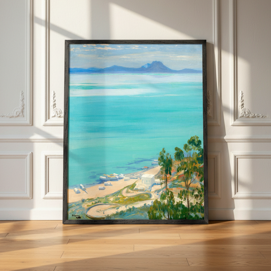 The Bay of Tunis, Morning (1919) – Sir John Lavery Art Print (view 2)