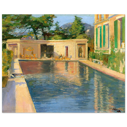 Swimming Pool, Southern France – Sir John Lavery Collector’s Print 40×50 cm unframed archival print. Buy Irish Art