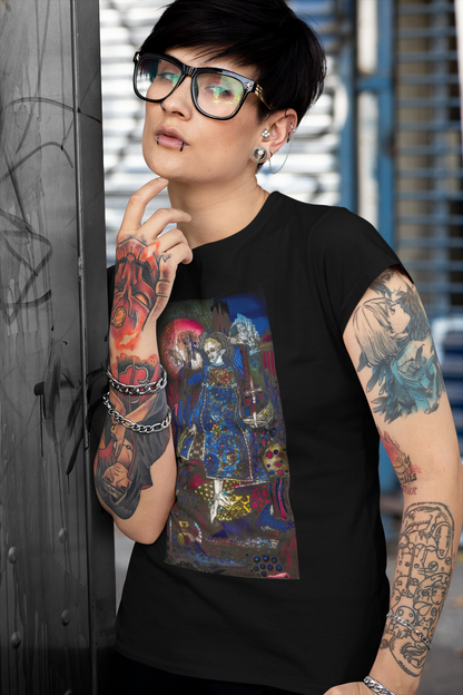 Das Lied des verrückten Prinzen von Harry Clarke (1917) T-Shirt - Unisex Vintage Schwarz