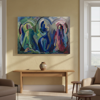 The Virgin of Éire (c.1943) – Mainie Jellett Canvas Print (view 4)