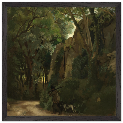 Trees at Howth by William Orpen – 40×40 cm black frame museum-quality art print