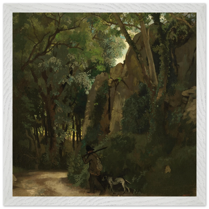 Trees at Howth by William Orpen – 40×40 cm white frame museum-quality art print