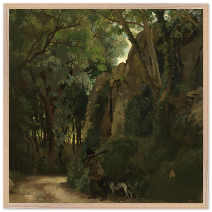 Trees at Howth by William Orpen – 70×70 cm natural wood frame museum-quality art print