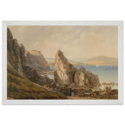 Framed reproduction of A Bay near Howth by Henry Newton from the National Gallery of Ireland