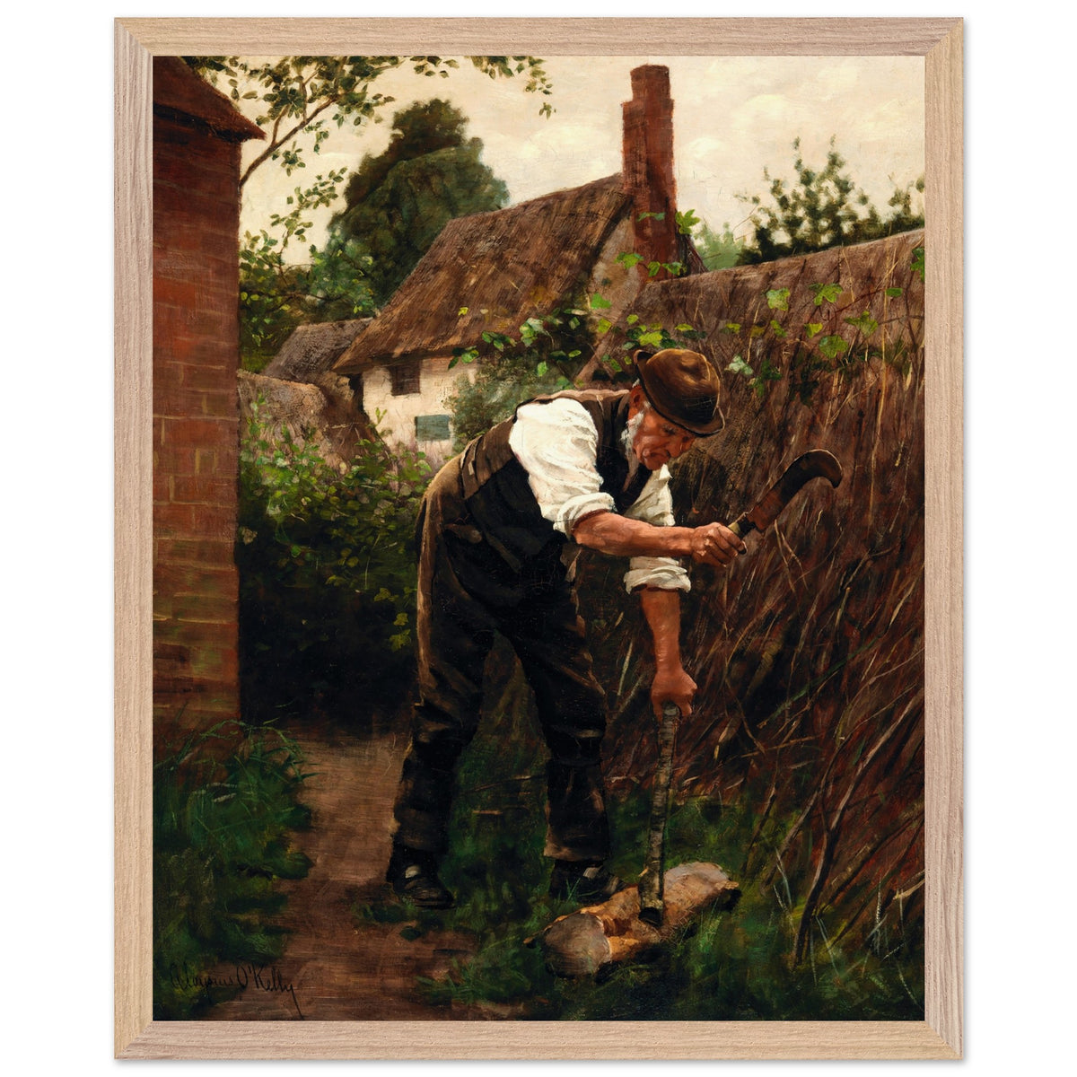 Preparing for Winter by Aloysius O'Kelly Art Print (view 5)
