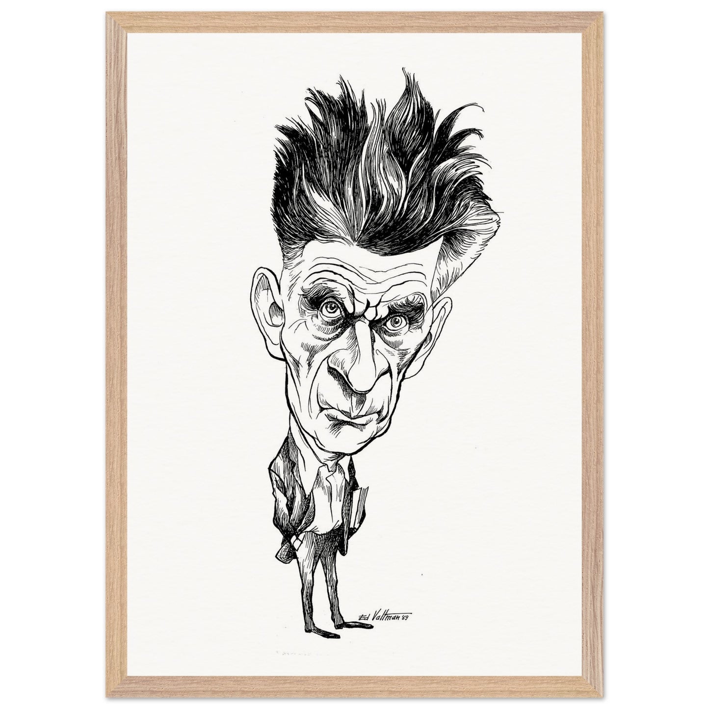Samuel Beckett (1969) by Edmund Siegfried Valtman - Fine Art Print (view 15)