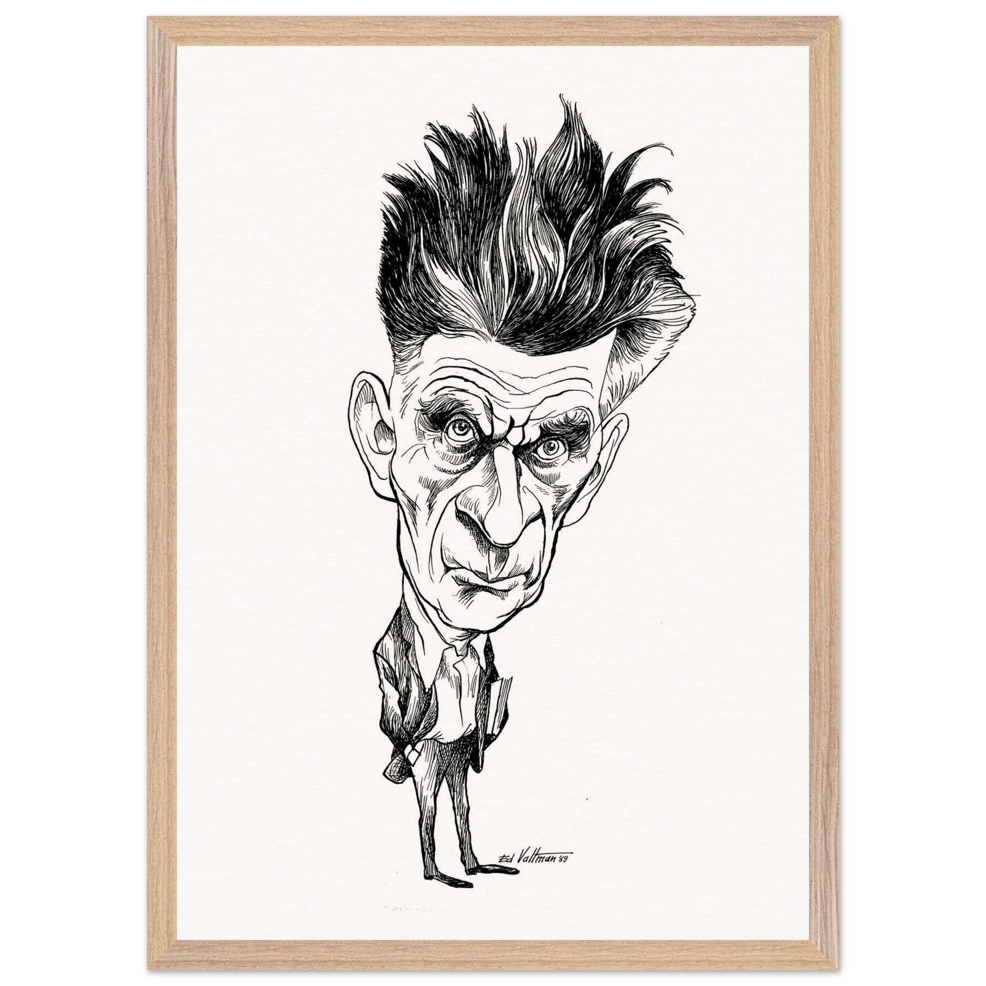 Samuel Beckett (1969) by Edmund Siegfried Valtman - Fine Art Print (view 15)