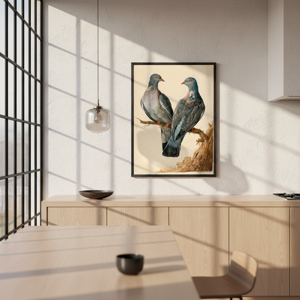 Two Wood Pigeons – Charles Collins (view 4)