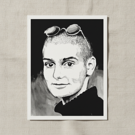 Sinead O'Connor Art Print by Ó Maoláin — in a room setting