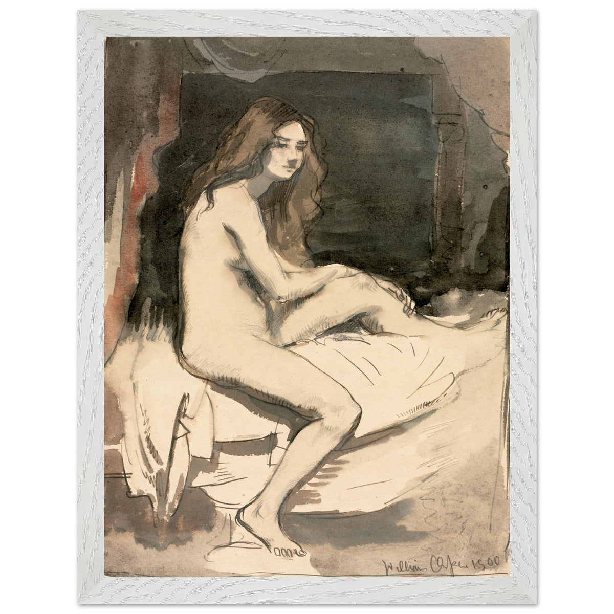 Seated Female Figure – William Orpen Art Print (view 16)