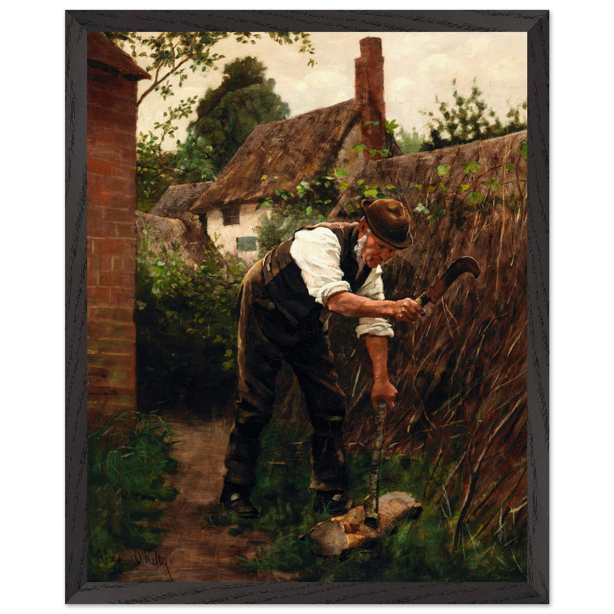 Preparing for Winter by Aloysius O'Kelly Art Print (view 7)