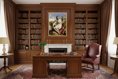 Impression d'art « Baigneurs surpris » par l'artiste irlandais William Mulready