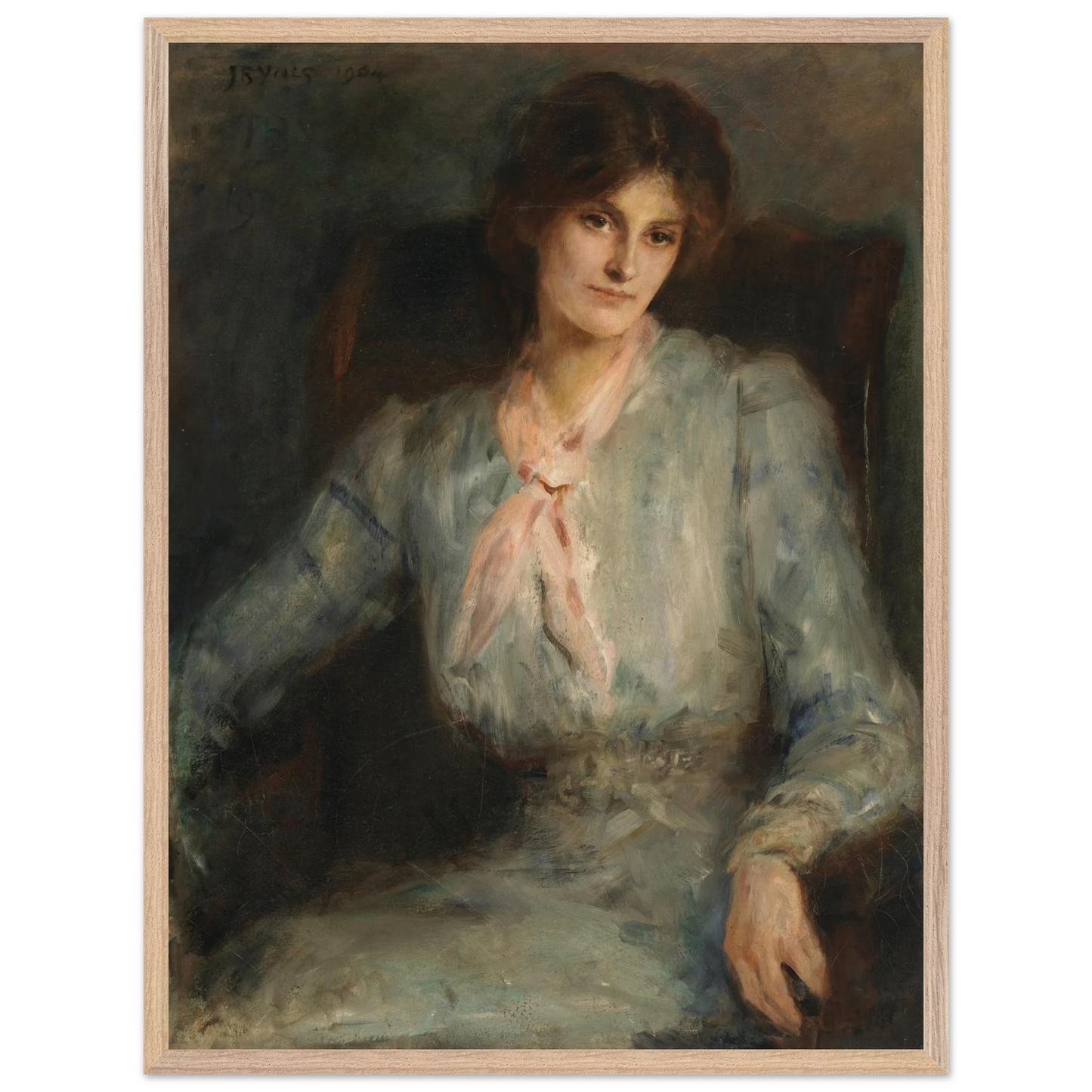 John Butler Yeats reproduction print with ready-to-hang oak or ash wood frame