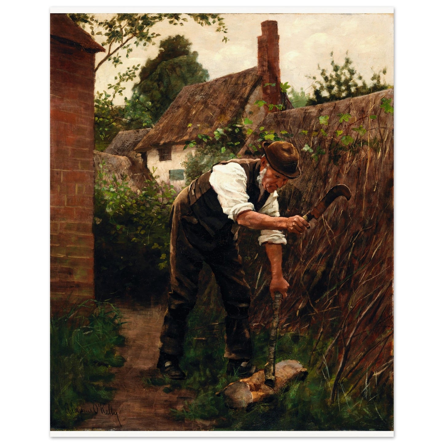 Preparing for Winter by Aloysius O'Kelly Art Print (view 8)