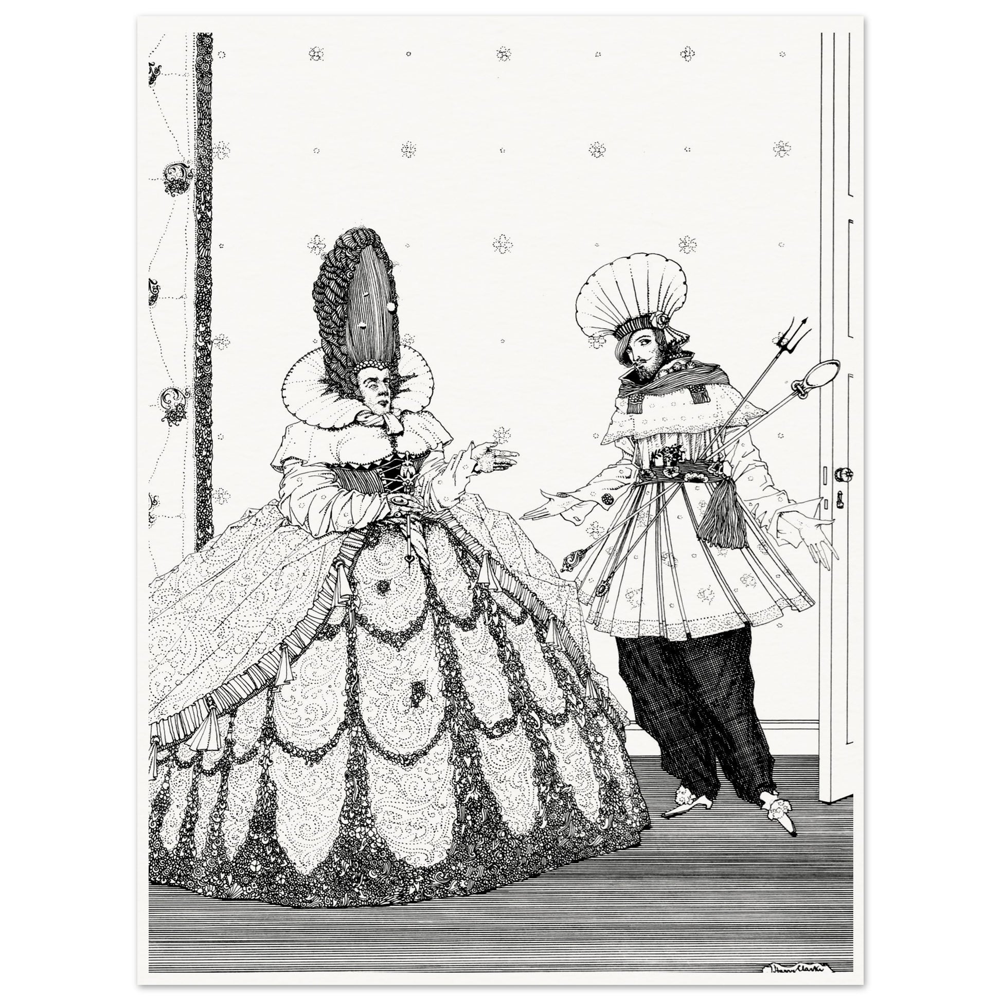 The Sleeping Beauty – Harry Clarke Art Print (view 12)