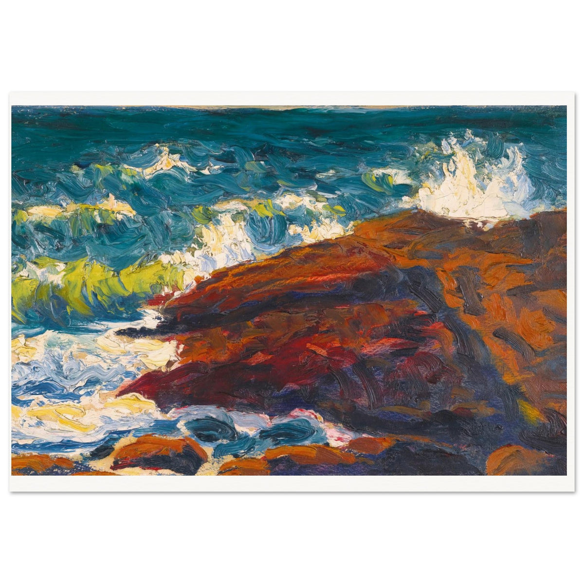 Seascape by Irish Artist Roderic O'Conor Art Print (view 8)