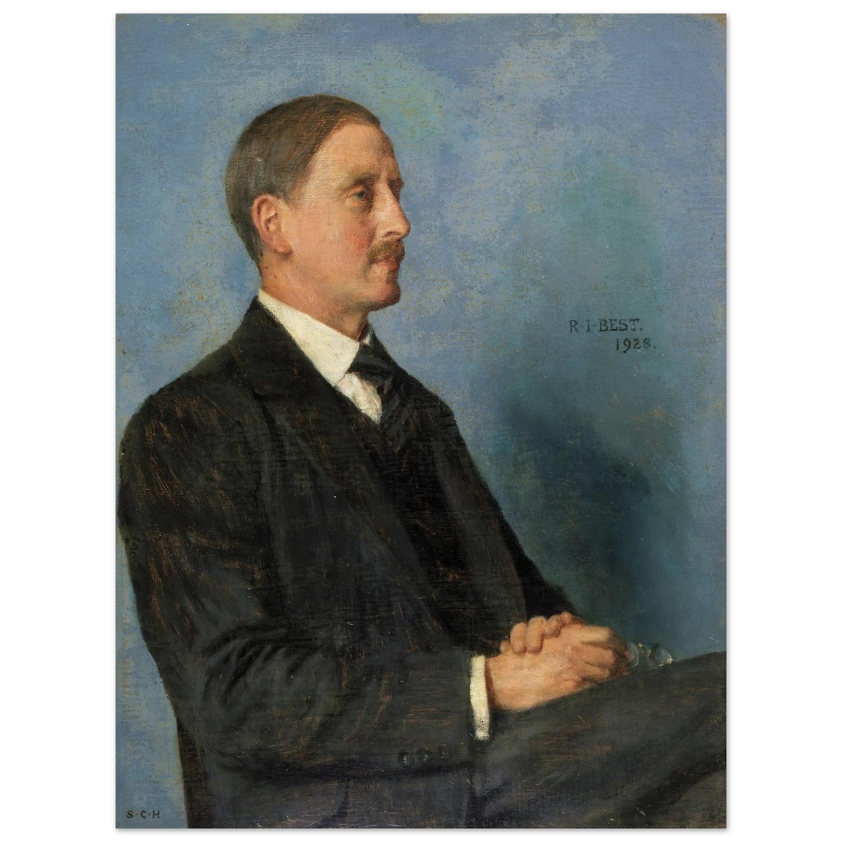 Portrait of Richard Irvine Best by Sarah Cecilia Harrison, unframed art print, 60x80 cm