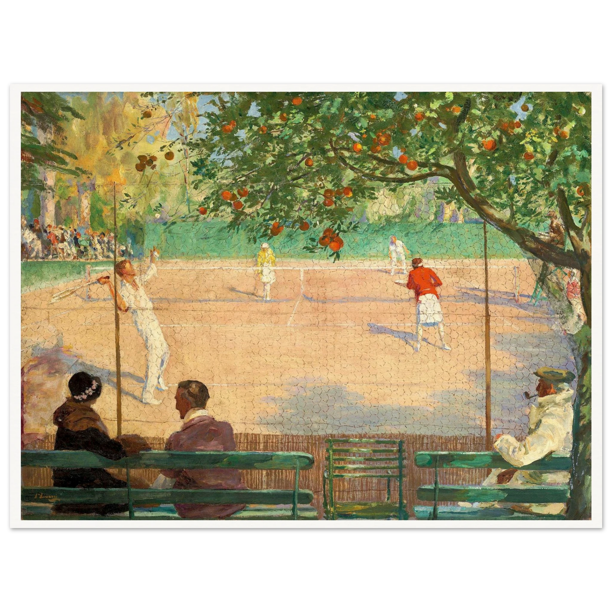 Sir John Lavery art print framed in black – living room wall art display