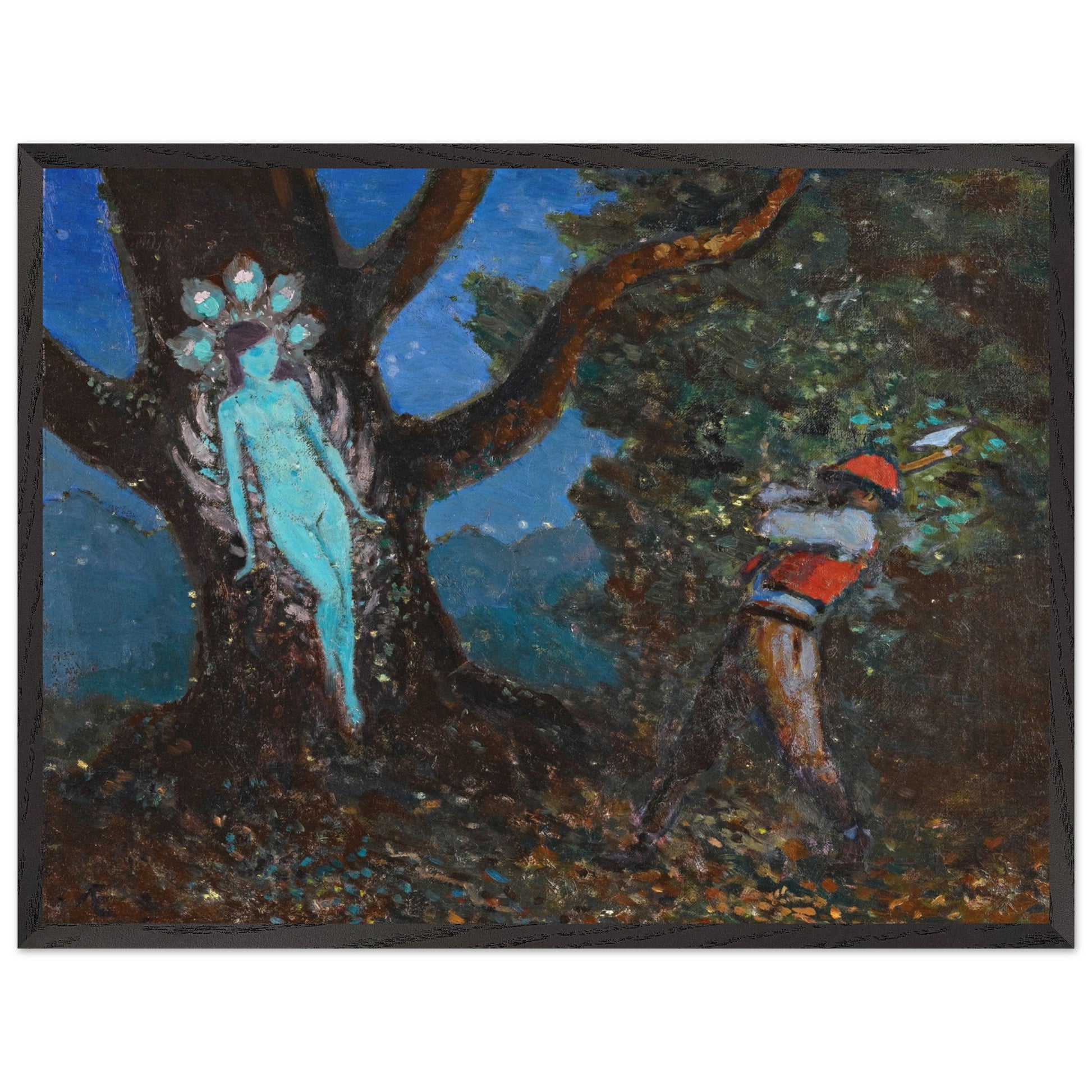 The Woodchopper and The Tree Spirit by George Russell (Æ) Art Print (view 16)