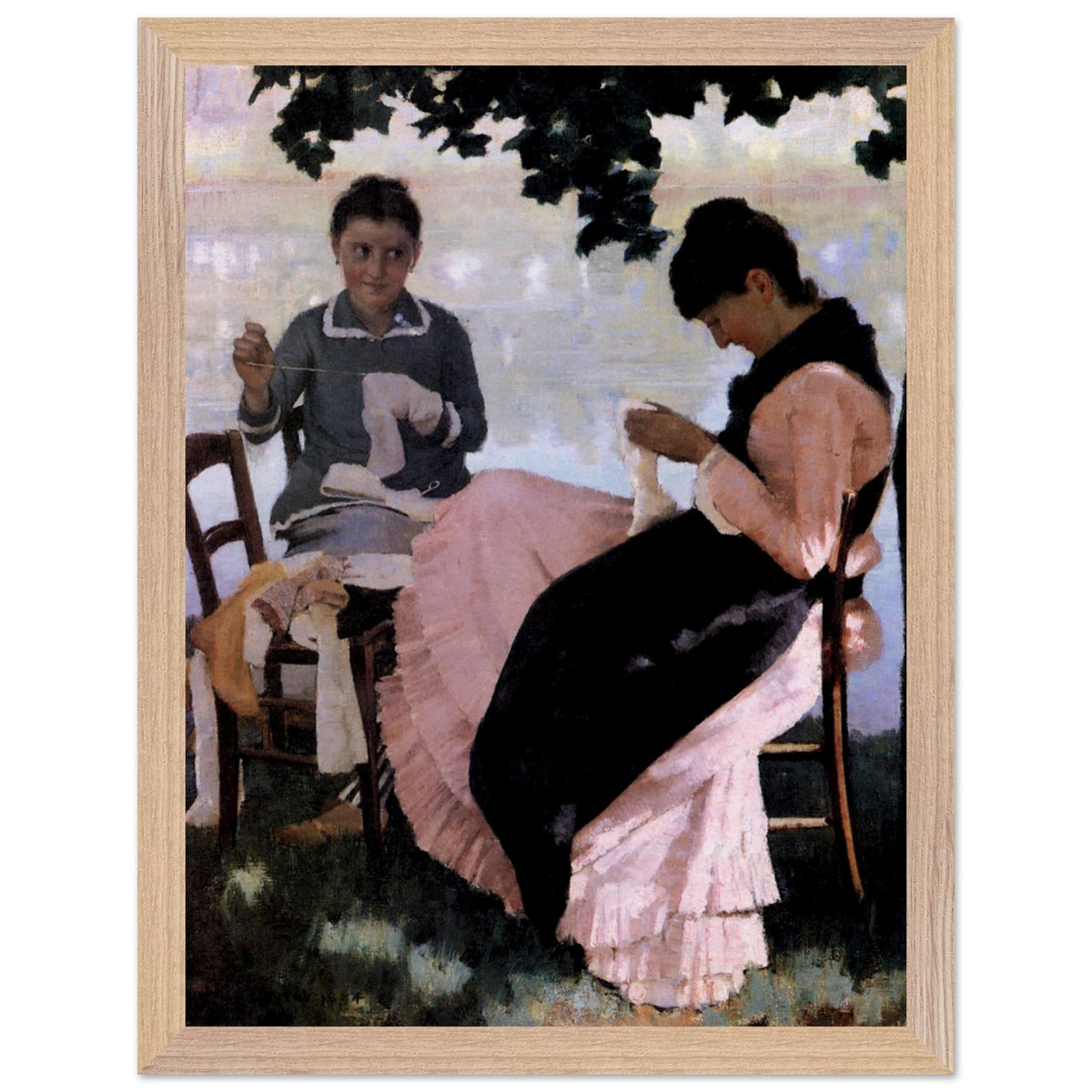 Sewing in the Shade (1884) – Sir John Lavery (view 11)