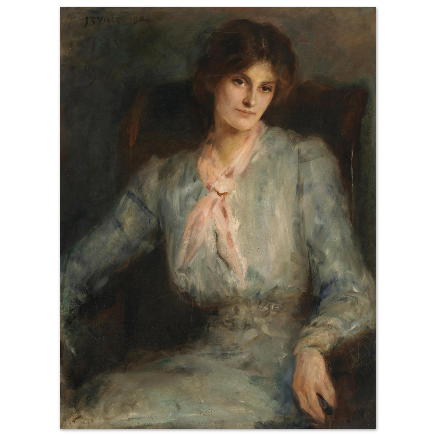 Unframed reproduction of Portrait of Máire Nic Shiubhlaigh by Irish Artist John Butler Yeats