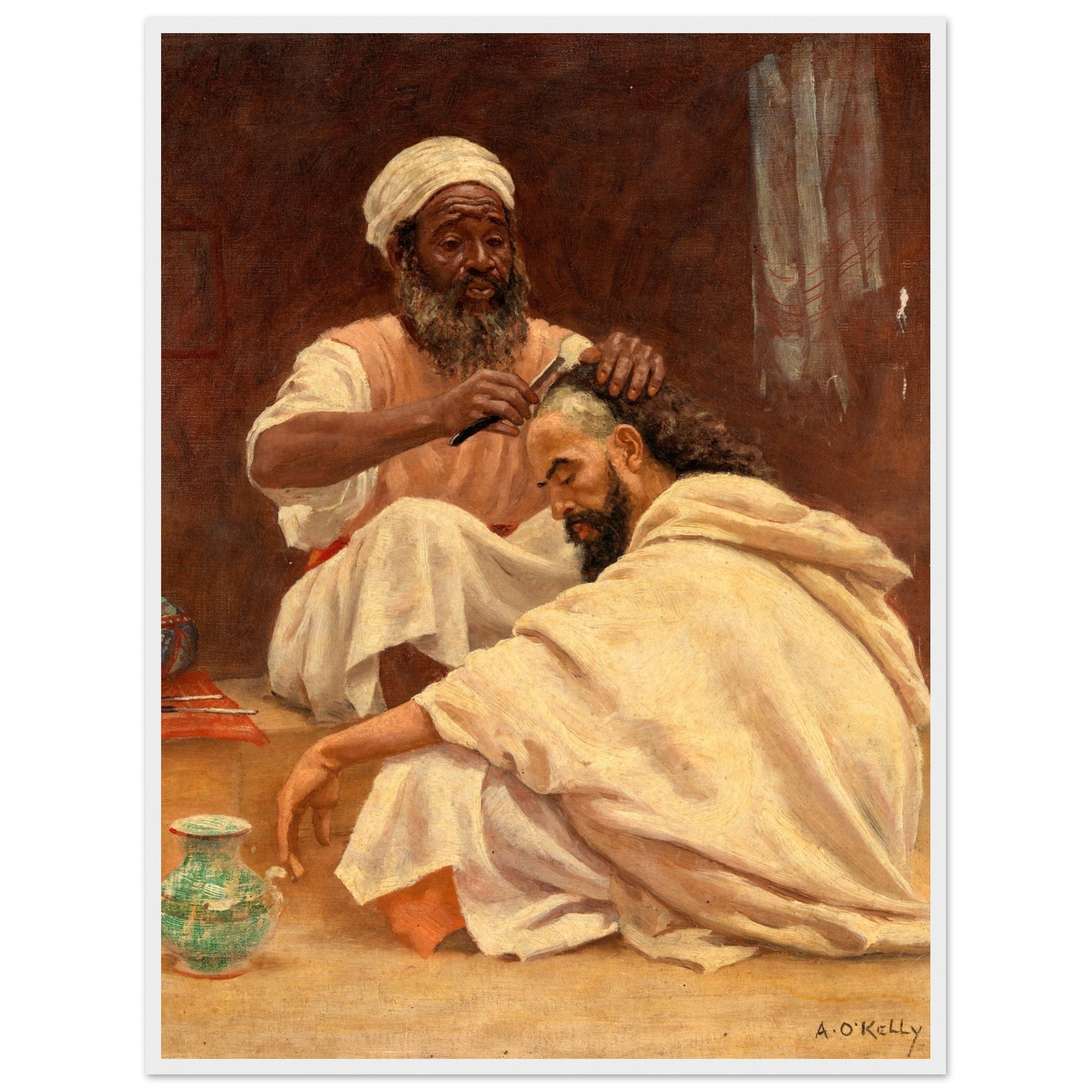A Barber, Morocco - Aloysius O'Kelly Art Print (view 11)