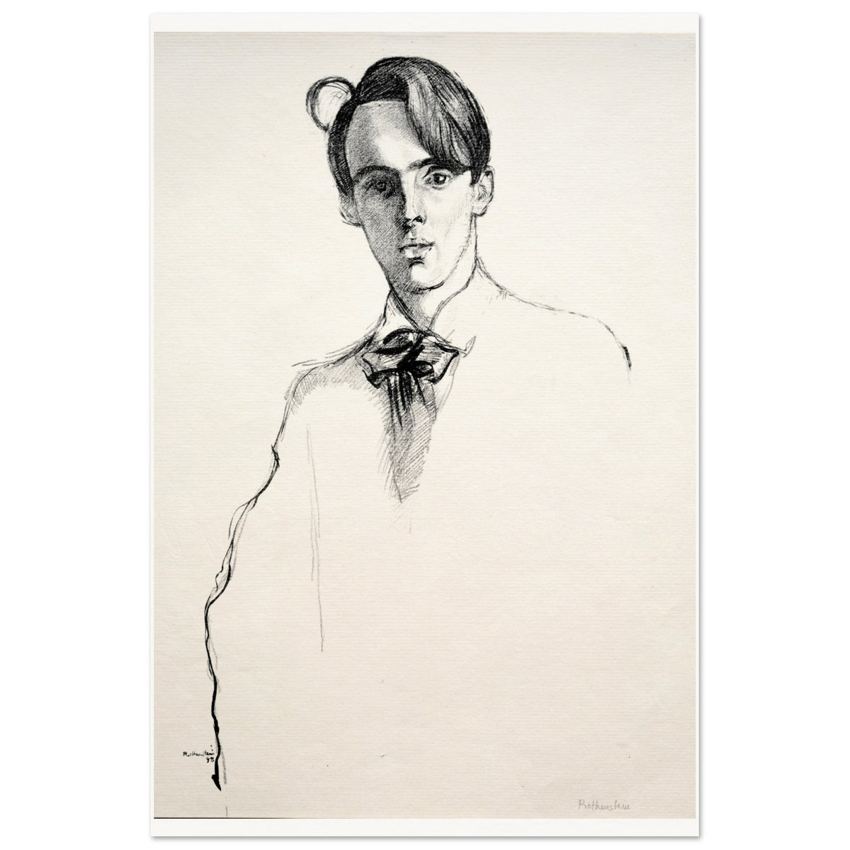 William Butler Yeats by William Rothenstein - Art Print (view 14)