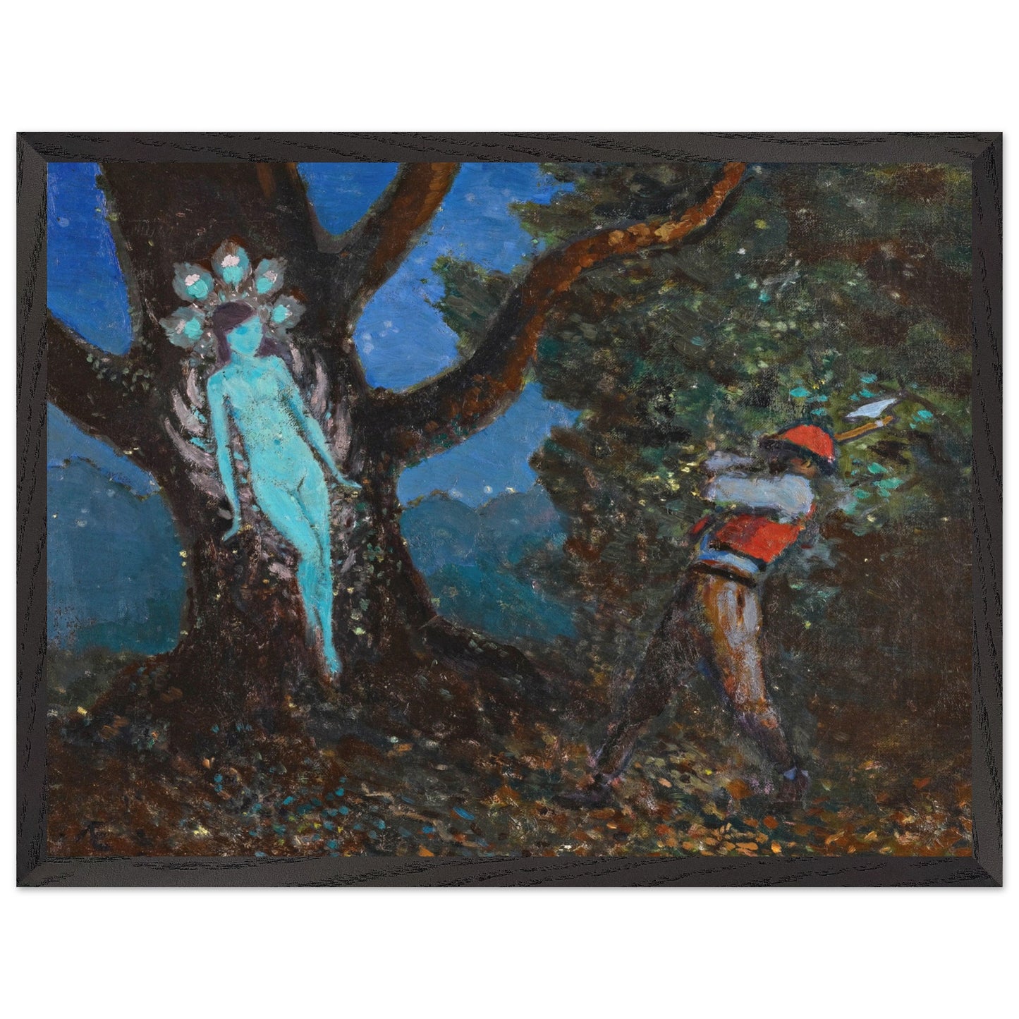 The Woodchopper and The Tree Spirit by George Russell (Æ) Art Print (view 18)
