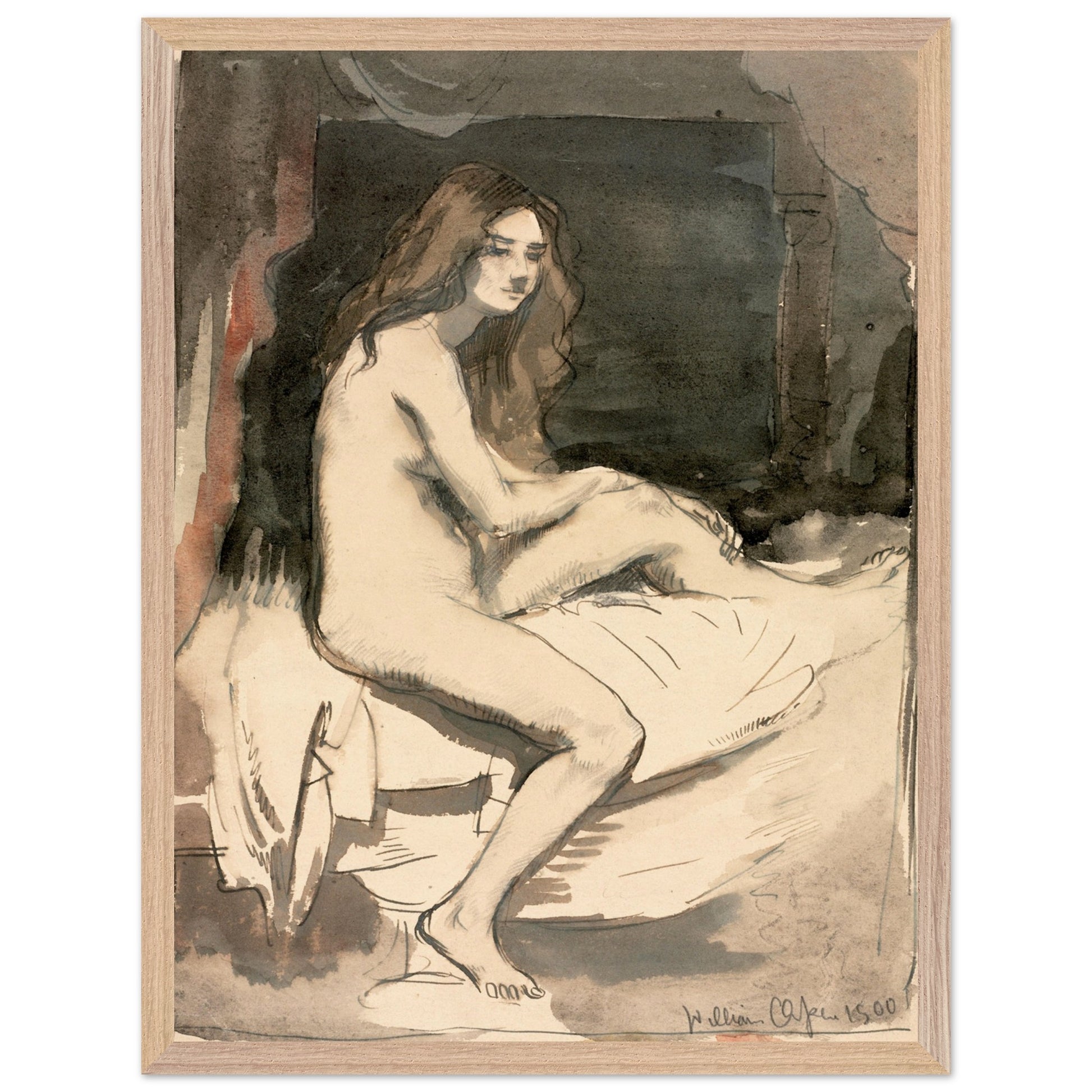 Seated Female Figure – William Orpen Art Print (view 14)