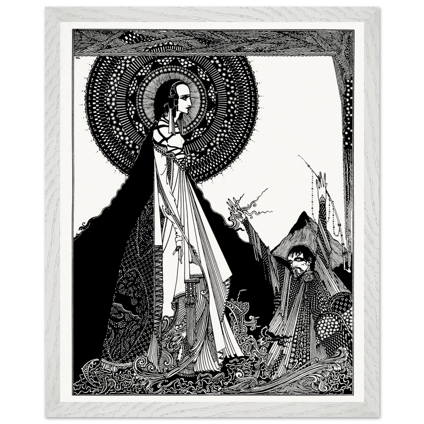 Harry Clarke I Would Call Aloud 1923 white gallery frame museum-quality fine art print