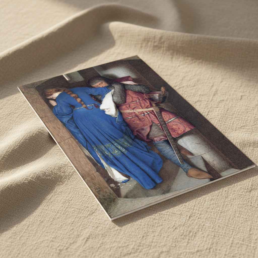 Hellelil and Hildebrand canvas print by Frederic William Burton, iconic Irish romantic art for home décor