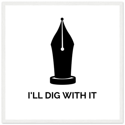 Framed wall art of Irish poet Seamus Heaney’s words, honoring ancestry with pen not spade.