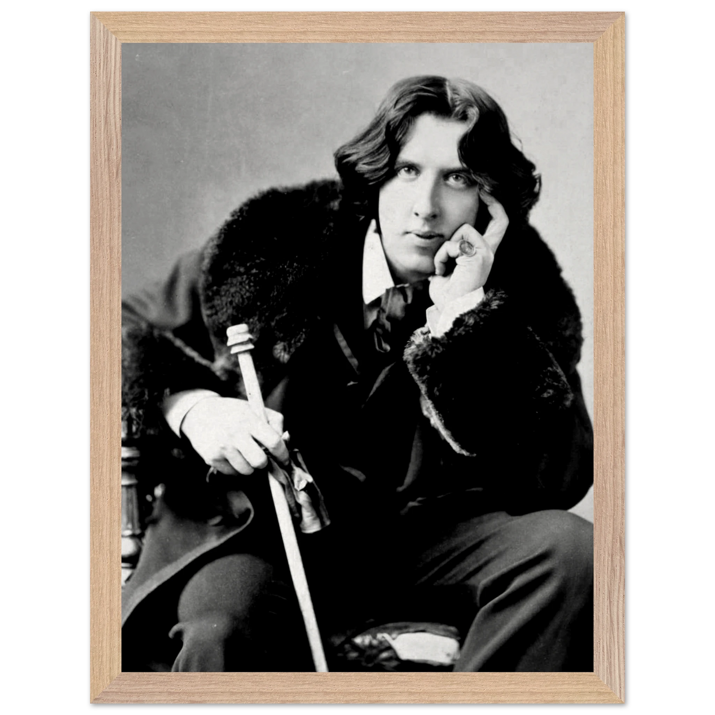 Close-up of museum-quality archival paper for Oscar Wilde reproduction print