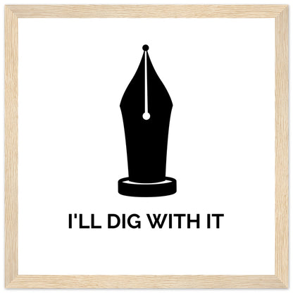 Framed Seamus Heaney wall art with quote symbolising tradition through poetry not farming