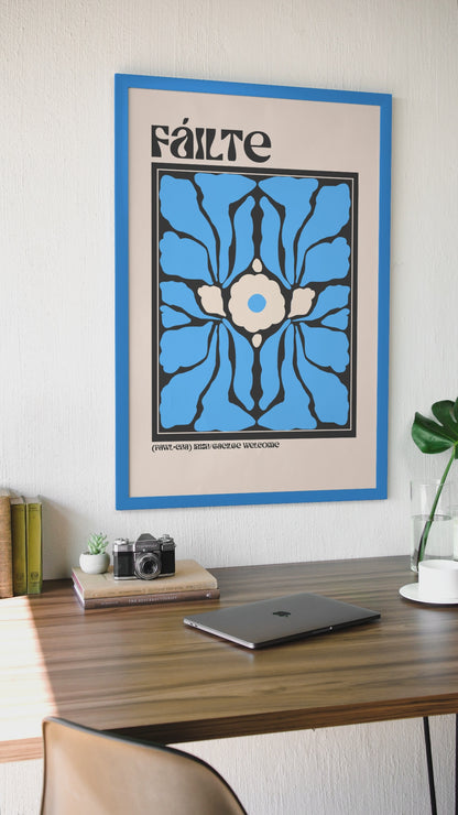 Fáilte - Welcome Irish / Gaeilge Kunstdruck