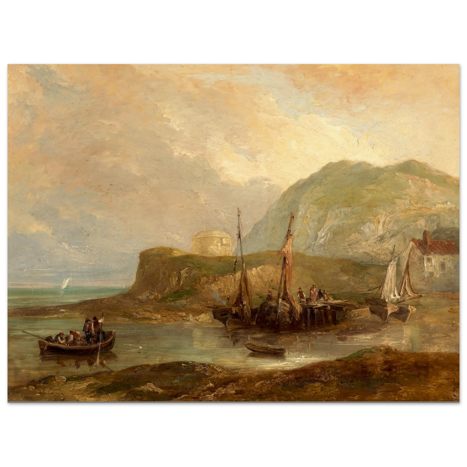 A View of Bray Head by Samuel Frederick Brocas – 30x40 cm unframed museum-quality print