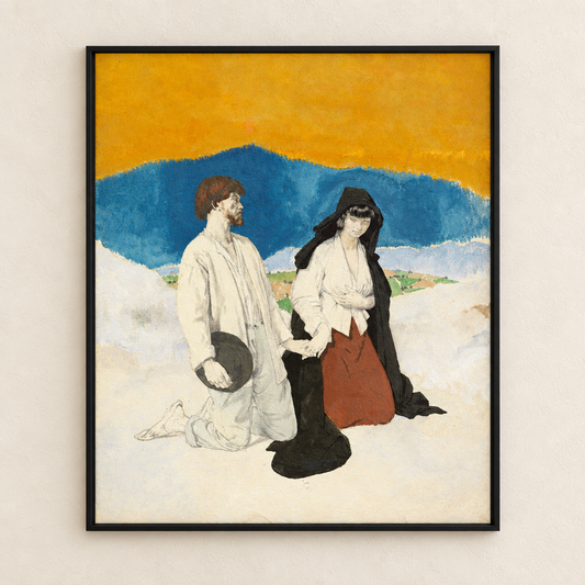 Study for The Western Wedding frame mockup preview