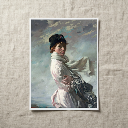 Unframed linen mockup