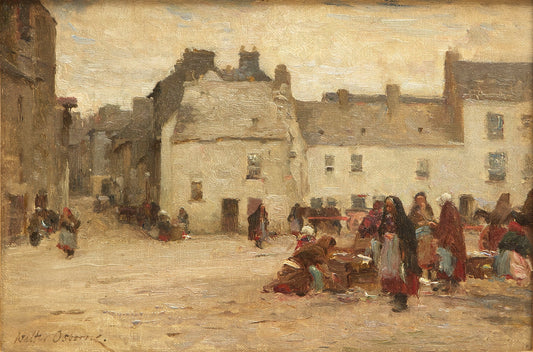 Galway Market Scene by Walter Frederick Osborne – Irish Art Print