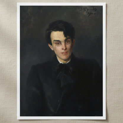 Portrait of W. B. Yeats unframed fine art print – archival Irish literary heritage print on matte paper
