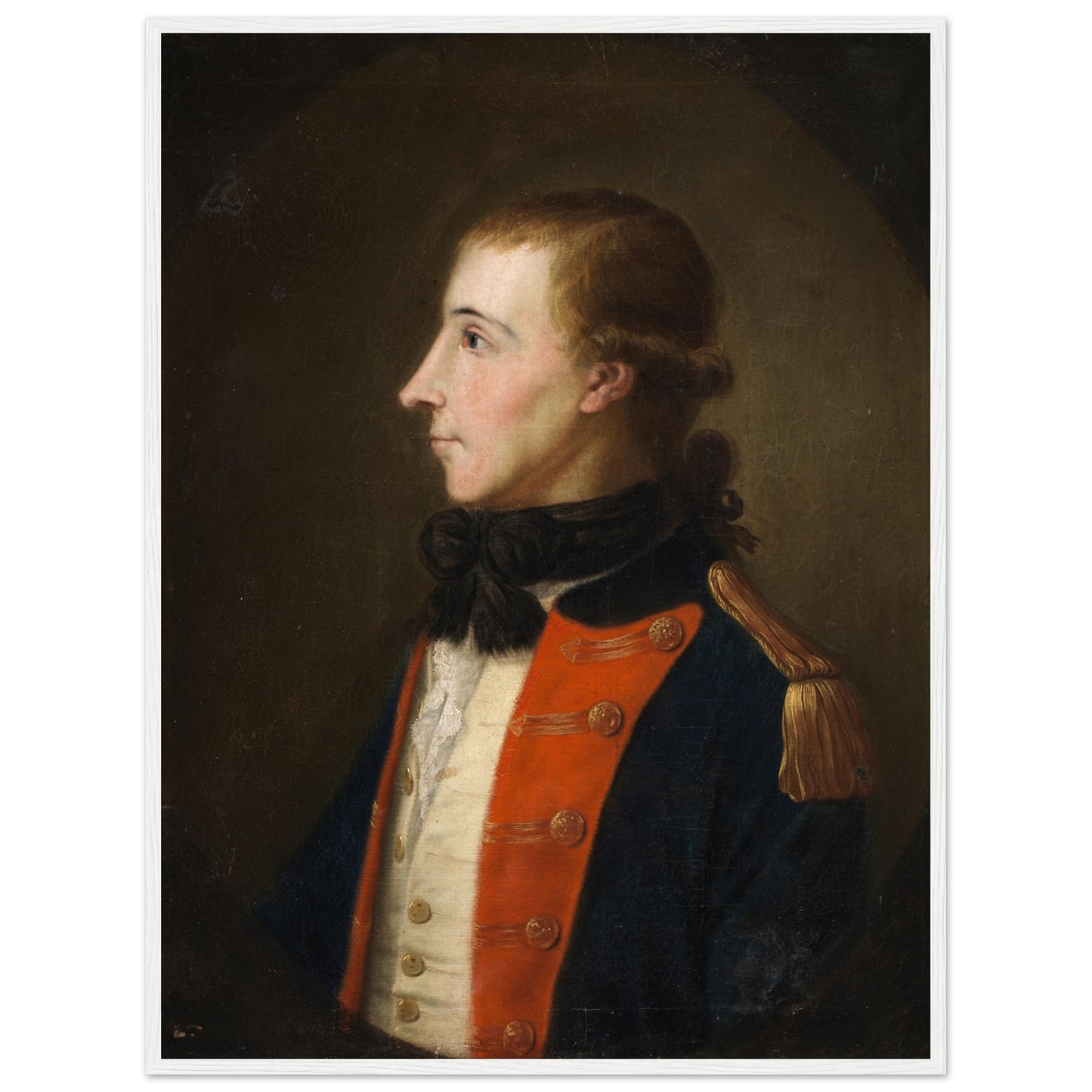 Theobald Wolfe Tone Irish portrait print 60x80 cm white frame