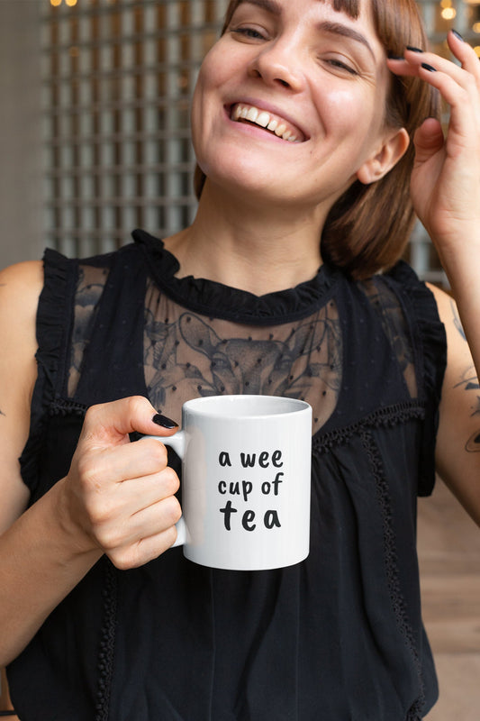 Wee Cup of Tea – Tasse mit irischem Spruch