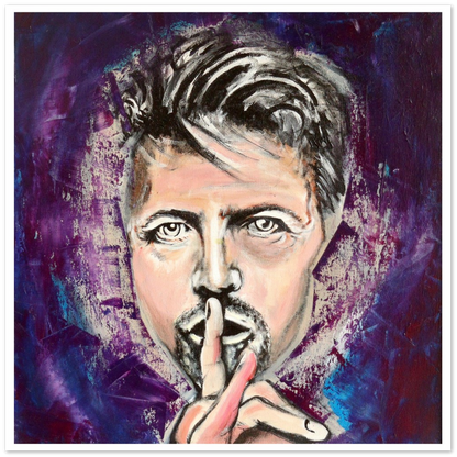 Gerahmter Kunstdruck von David Bowie