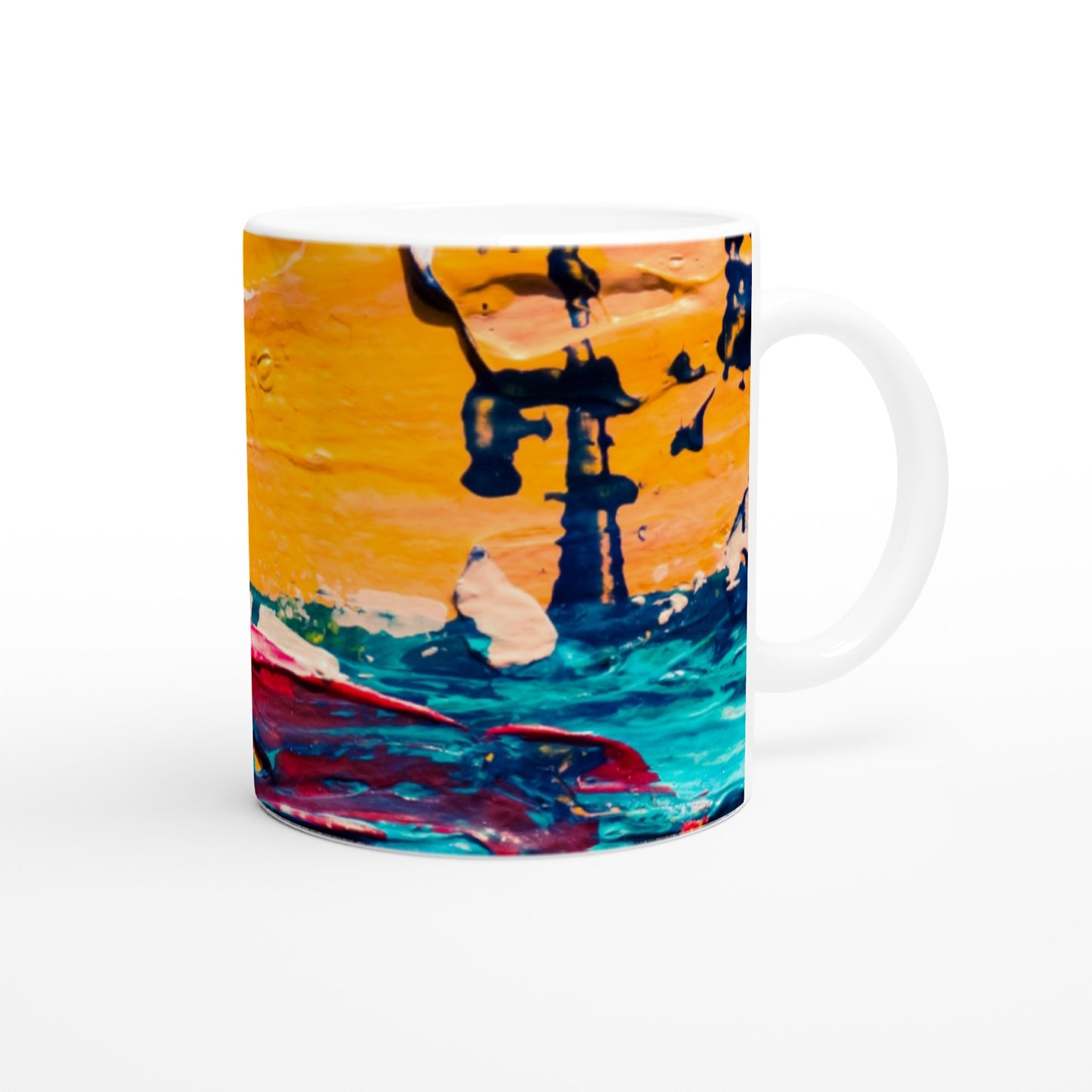 Vibrant Multicolour Abstract Design Mug