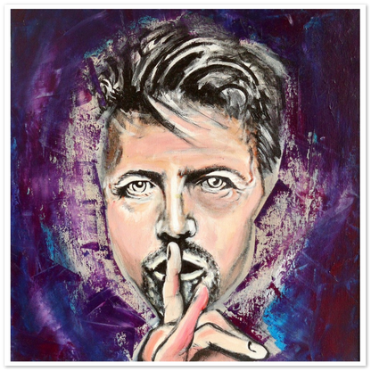 Gerahmter Kunstdruck von David Bowie